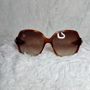 Linda Farrow x Oscar De La Renta Collaboration Sunglasses - Brown Tortoise